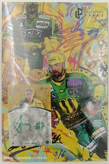 LC - Podepsaný box Jaškin - League Dynasty Vsetín 3/6 Update podpis sezona 96/97