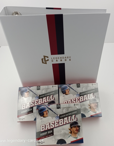 3x LC - HOBBY BOXY CZECH BASEBALL EXTRALEAGUE 2022 + ALBUM