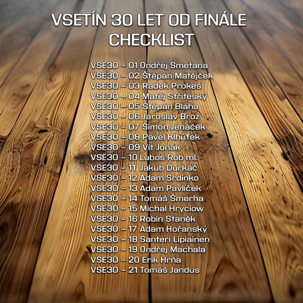 VSE30LET MINISET CHECKLIST