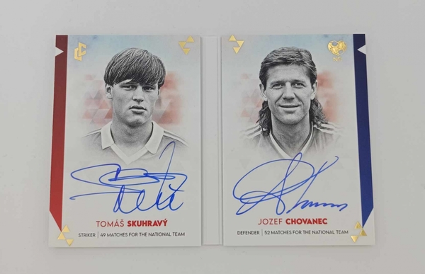 3) LC - NFI Booklet Czech&Slovak Famous Players Chovanec/Skuhravý signatures Gold /5