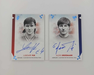 4) LC - NFI Booklet Czech&Slovak Famous Players Grussmann/Vlk signatures number Blue 1/1