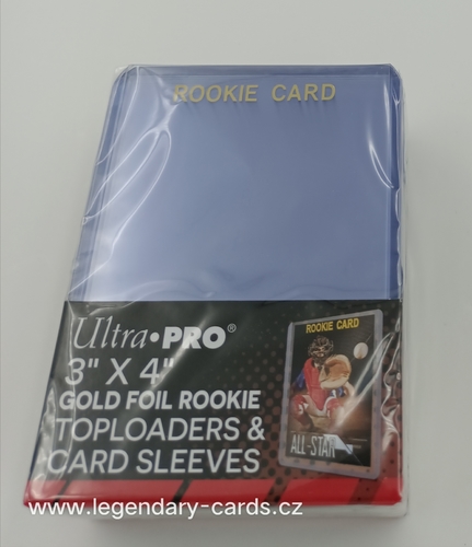 Plastový toploader Rookie 35pt + Sleeves, balení 25 ks