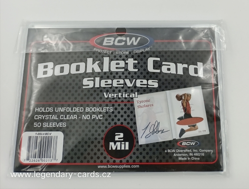 BCW Obaly na karty Vertical Booklet Sleeves, balení (50 ks)