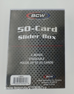 BCW Plastová krabička na 25 karet 2-dílná 1 ks