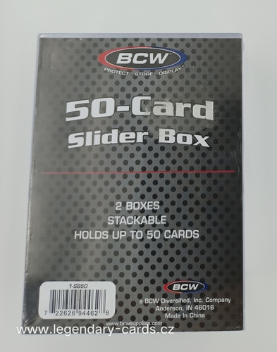 BCW Plastová krabička na 25 karet 2-dílná 1 ks