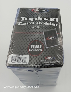 BCW Plastový toploader 35pt, balení 100ks