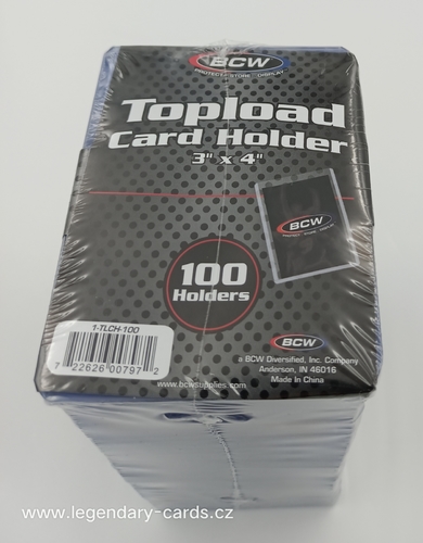 BCW Plastový toploader 35pt, balení 100ks